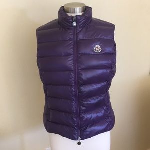 Moncler down vest for women